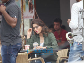 Urvashi Rautela snapped at a shoot in Bandra