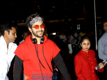 Varun Dhawan and Richa Chadda snapped at the airport