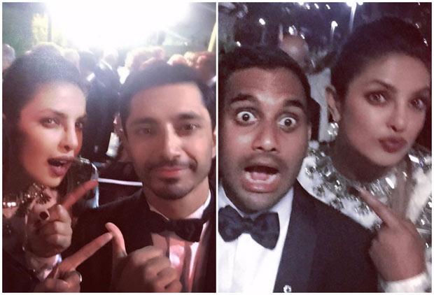 WOW! Priyanka Chopra hung out with Emmys 2017 winners Riz Ahmed and Aziz Ansari (1)