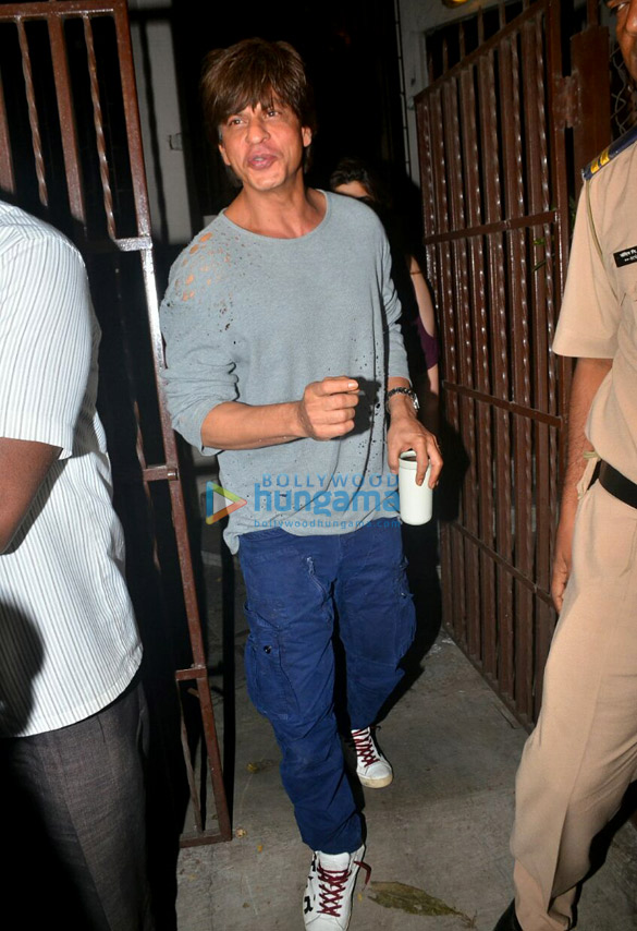 Shah Rukh Khan snapped at a studio