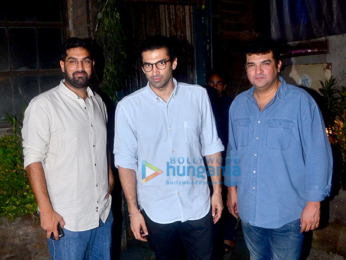 Siddharth Roy Kapur, Aditya Roy Kapur, Kunaal Roy Kapur at Pali Village cafe