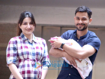 Soha Ali Khan and Kunal Khemu snapped with their baby