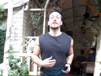 Tiger Shroff and Disha Patani snapped at Smoke House Deli in Bandra