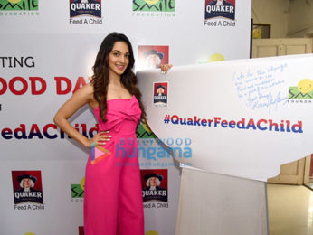 Kiara Advani promotes 'Quaker Feed A Child' initiative of Smile Foundation