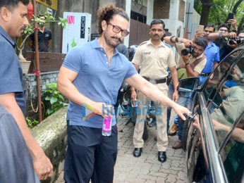 Aamir Khan snapped at a spa