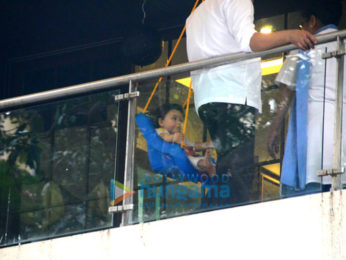 Taimur Ali Khan Pataudi spotted sitting in his residence gallery