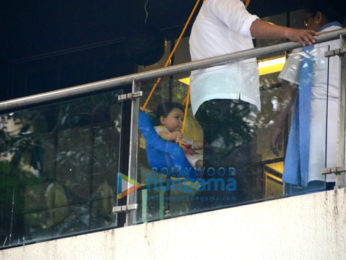 Taimur Ali Khan Pataudi spotted sitting in his residence gallery
