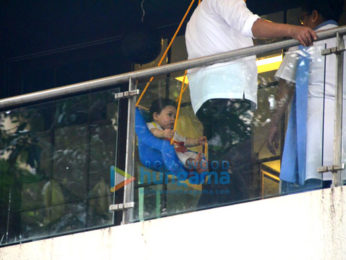 Taimur Ali Khan Pataudi spotted sitting in his residence gallery