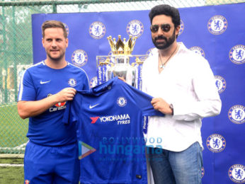 Abhishek Bachchan unveils special jersey of Chelsea FC