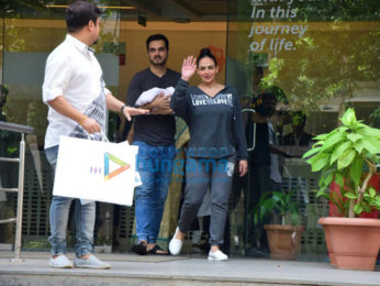 Esha Deol & Bharat Takhtani snapped with their newborn baby girl