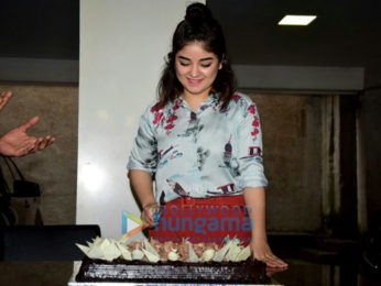 Zaira Wasim celebrates her birthday with the media