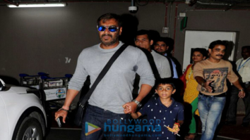 Ajay Devgn and his family arrive from Goa