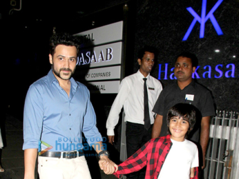 Emraan Hashmi snapped with his son and wife at Hakkasan