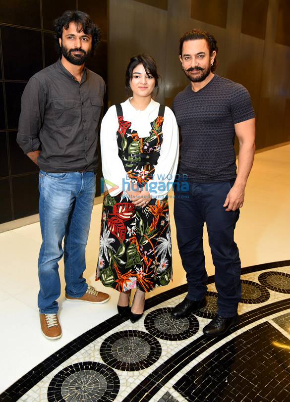 Aamir Khan and Zaira Wasim promote ‘Secret Superstar’ in Delhi Aamir Khan and Zaira Wasim promote ‘Secret Superstar’ in Delhi