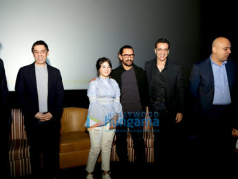 Aamir Khan and Zaira Wasim at the announcement of ‘The Privilege Card’ of PVR Cinemas in Delhi Aamir Khan and Zaira Wasim at the announcement of ‘The Privilege Card’ of PVR Cinemas in Delhi