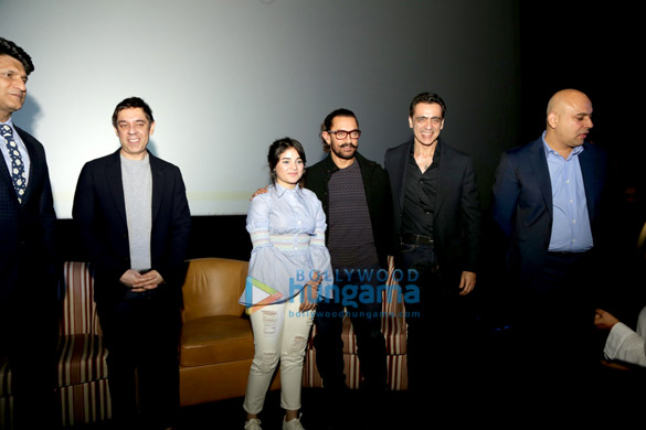 aamir khan and zaira wasim at the announcement of the privilege card of pvr cinemas in delhi 1