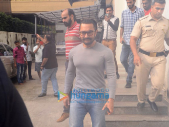 Aamir Khan snapped in South Mumbai