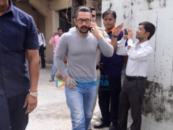 Aamir Khan snapped in South Mumbai