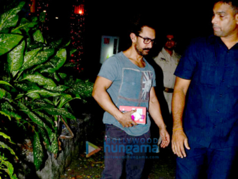Aamir Khan spotted after a spa session
