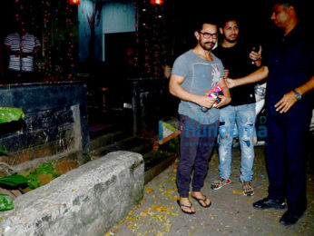 Aamir Khan spotted after a spa session