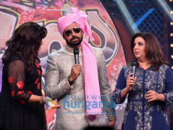 Abhishek Bachchan, Katrina Kaif and Boman Irani snapped on sets of Lip Sing Battle