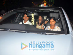 Aishwarya Rai Bachchan and Abhishek Bachchan spotted having dinner at a restaurant