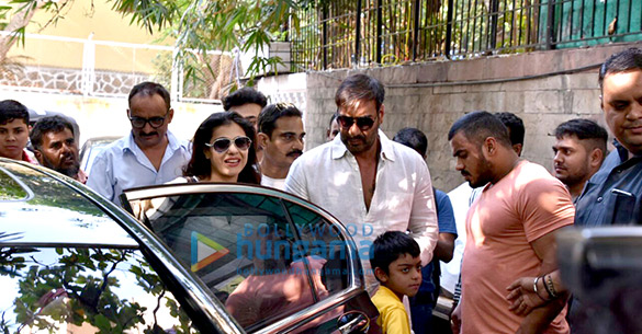 Ajay Devgan and Kajol watch ‘Golmaal Again’ with their kids