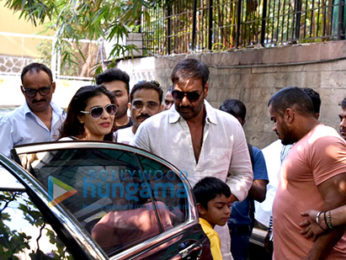 Ajay Devgan and Kajol watch 'Golmaal Again' with their kids