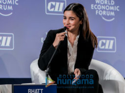Alia Bhatt and Karan Johar at World Economic Forum in New Delhi