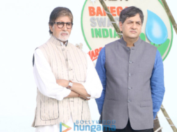 Amitabh Bachchan, John Abraham and Alia Bhatt attend the NDTV Cleanathon