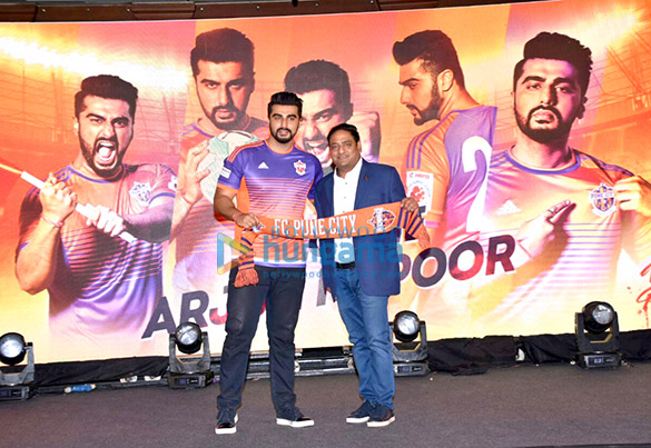 Arjun Kapoor graces the press meet of FC Pune City at J W Marriott