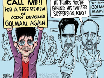 Bollywood Toons: Ajay Devgan behind KRK’s twitter suspension!