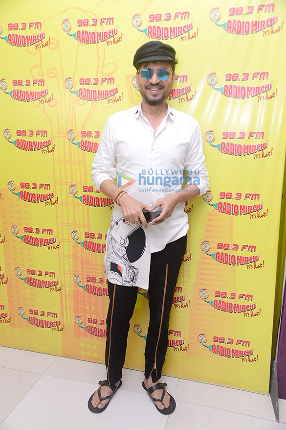 Irrfan Khan promotes ‘Qarib Qarib Singlle’ at the studio of 98.3 FM Radio Mirchi