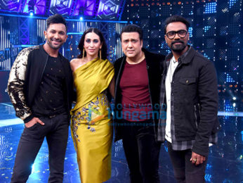 Govinda and Karisma Kapoor on the set of 'Dance Champions'