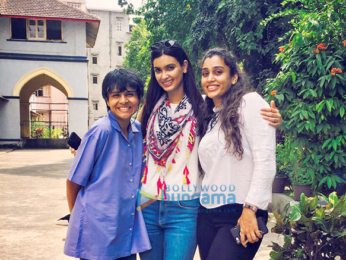 Diana Penty goes to her alma mater St Agnes High School