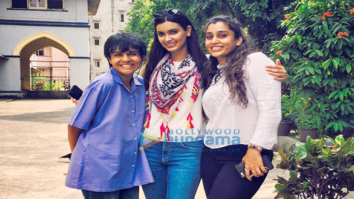 Diana Penty goes to her alma mater St Agnes High School