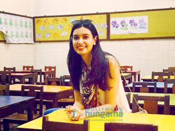 Diana Penty goes to her alma mater St Agnes High School