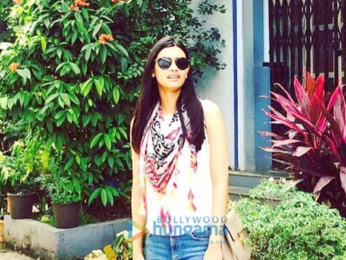 Diana Penty goes to her alma mater St Agnes High School