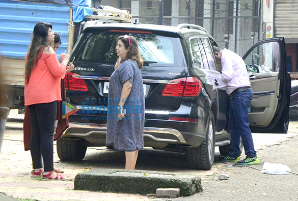 farah khan spotted at film city 2
