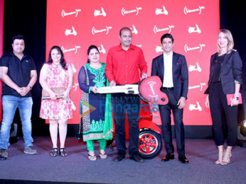 Farhan Akhtar launches 'Vespa Red' scooters