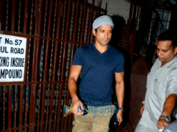 Farhan Akhtar snapped post dubbing in Bandra
