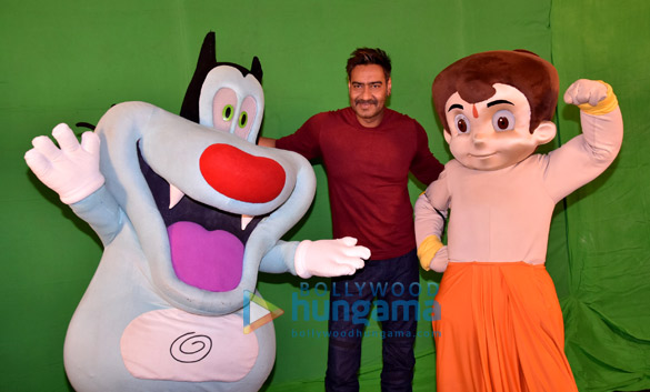 golmaal again team shoots with bheem and oggy and the cockroaches 1 2