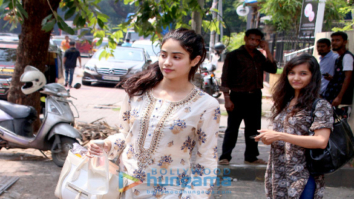 Jahnavi Kapoor snapped after dance rehearsal in Bandra