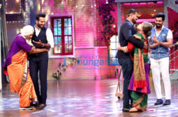 Irfan Pathan and Yusuf Pathan on the sets of 'The Drama Company'