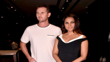 Lara Dutta and Shaun Tait snapped on sets of Miss Diva