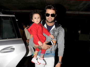 Manish Paul spotted with family at the airport