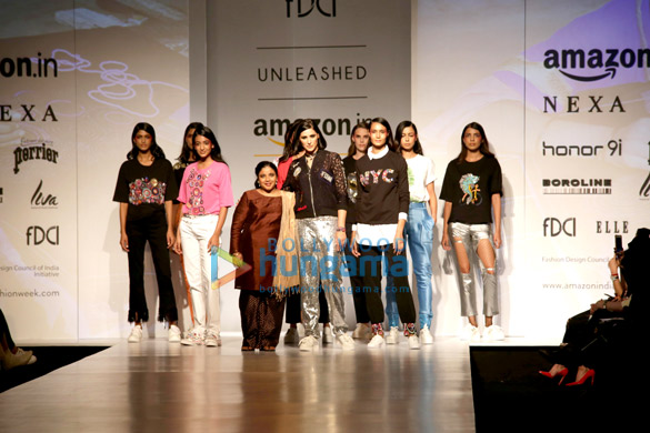 AIFW 2017: Nargis Fakhri and Milind Soman walks the ramp in New Delhi