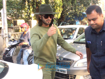 Ranveer Singh spotted at dubbing studio