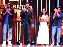Riteish Deshmukh snapped on the sets of L’il Champs