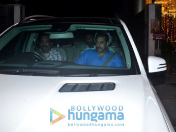 Salman Khan snapped outside his office